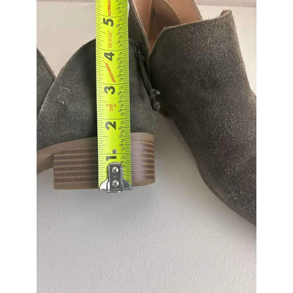 Kenneth Cole Reaction Oliver Green Suede Ankle Boots Size 8.5